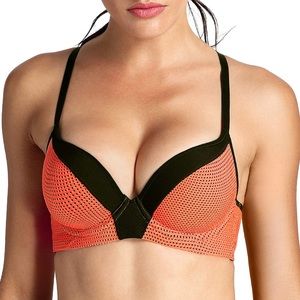 La Isla Racerback Mesh Underwire PushUp Sports Bra